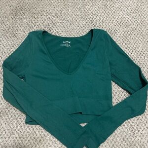 Garage Women's Deep Green Long Sleeve Bodysuit